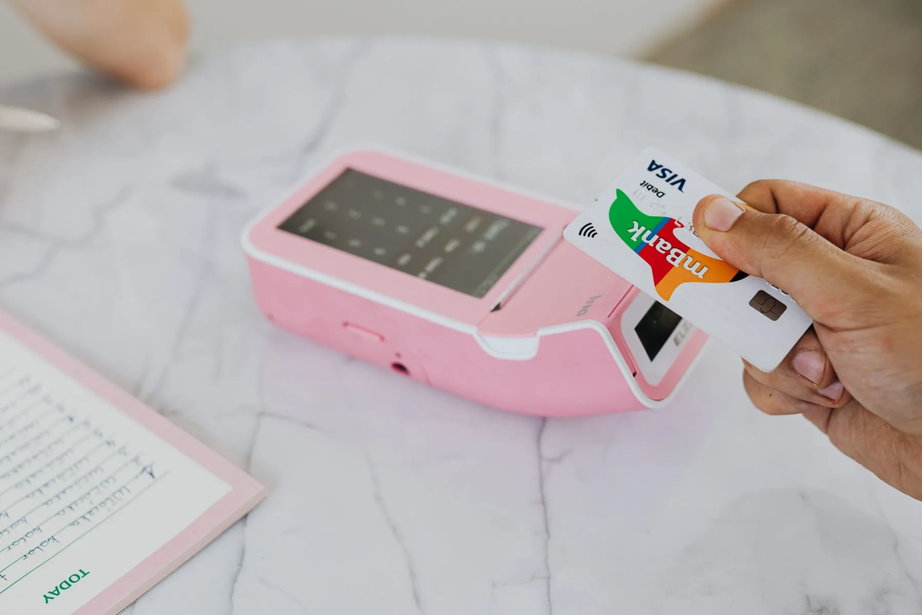 Payment terminal of the kind used for PayBox cash top-ups in Georgia
