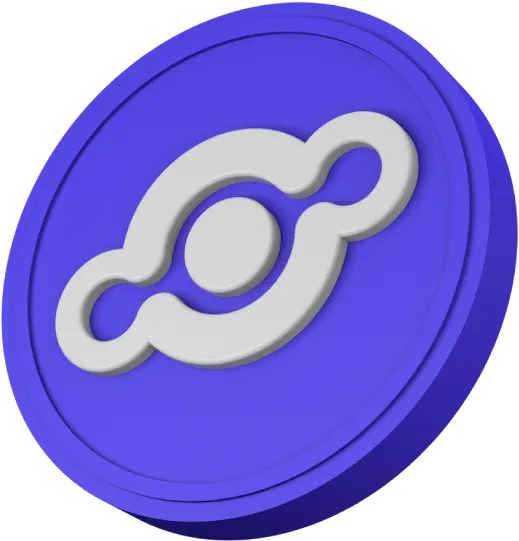 Purple 3D altcoin token illustrating the crypto glossary